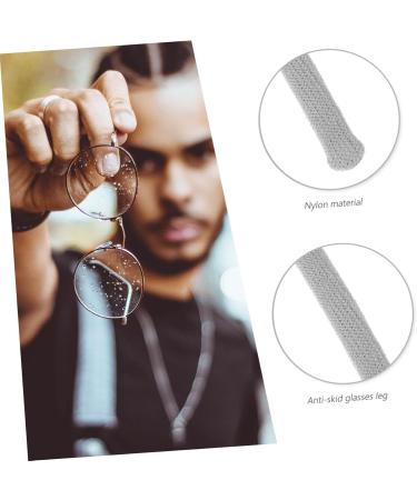 Healeved Anti-Grip Sunglasses Bracket & Earrings - Secure Holder for Small Glasses | Nylon Gray 5.7x0.8cm - Ideal for Adults - Buy Online on GoSupps.com