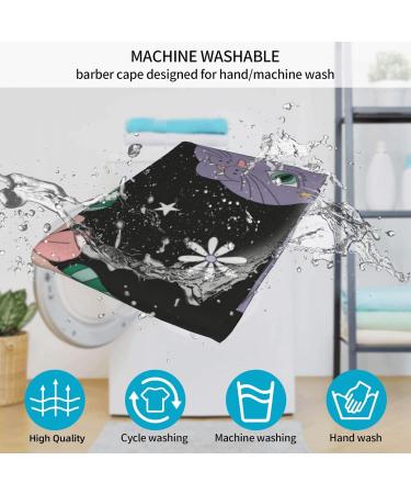 Professional Haircut Cape - Butterflies & Flowers Hairdressing Salon Cape with Adjustable Snap Closure | Hairdresser Apron for Cats & Flowers - Buy Online on GoSupps.com