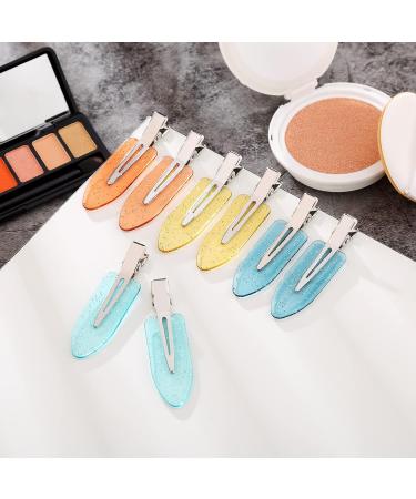 YIERSO No Bend Hair Clips - 8 Pcs Duck Bill Clips for Salon Styling, Bangs, Waves - Pink - Buy Online on GoSupps.com