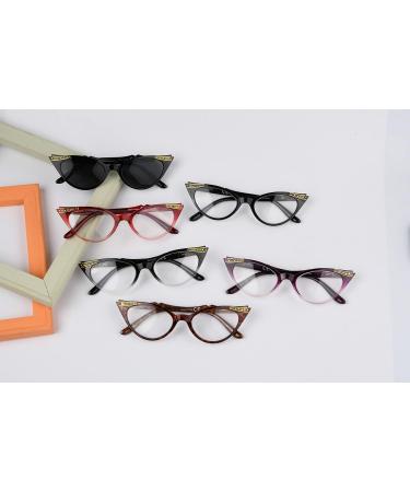 Eyekepper 6-Pack Women's Cat Eye Reading Glasses & Sun Glasses - 0.75 Stylish & Comfortable for All-Day Use - Buy Online on GoSupps.com