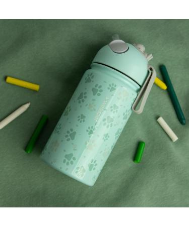 Wessper Children's Water Bottle 410 ml Insulated Bottle with Straw IIoxidable Aier | 1 Click Cap BPA-Free for School Spo - Buy Online on GoSupps.com