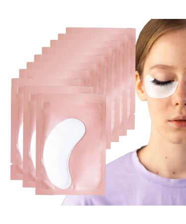 50 Pairs Under Eye Pads Hydrogel Eye Patches for Eyelash Extension Lash Gel Pad Eyelash Extension Gel Patches DIY False Eyelash Makeup Eye Gel Pad Fit Most Eye Shape Stick Well