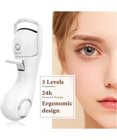 Sawjay Heated Eyelash Curlers ABS Material Includes Small Brush USB C Charging 3 Temperature Settings White - Buy Online on GoSupps.com