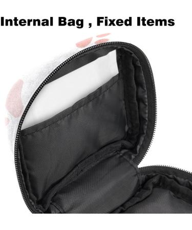 Sweet Animal Paw Storage Bag for Women - Zippered Pocket for Menstrual Cups Bandages Tampons & More - Buy Online on GoSupps.com