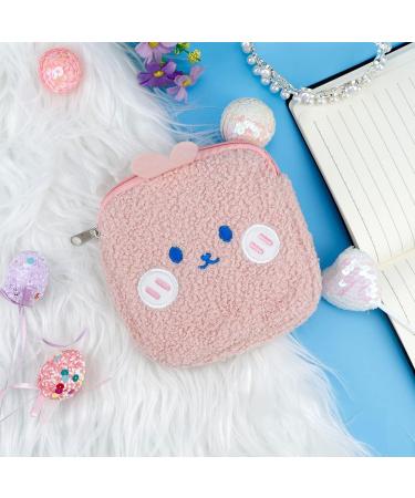 FERCAISH Portable Sanitary Napkin Storage Bag - Cute Zippered Period Pads Holder for Teen Girls & Women (Pink) - Buy Online on GoSupps.com