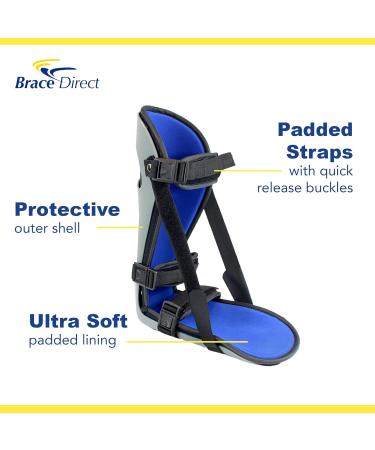 Brace Direct Plantar Fasciitis Night Splint - Heel Pain Relief & Achilles Tendonitis - Unisex Sleeping Brace (Large - Buy Online on GoSupps.com