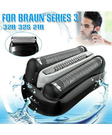 Buy Braun Series Replacement Shaver Head 32B 32S 21B - Compatible with Braun Series 3 310S/320S/340S/360S/3000S - High-Quality Shaver Foil (Black) for International Shipping - Buy Online on GoSupps.com