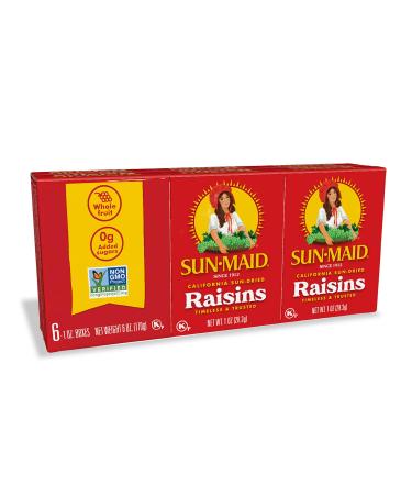 Sun Maid Raisins Mini Boxes-Natural California (6 Count   Pack of 1) 6 Count (Pack of 1) - Buy Online on GoSupps.com