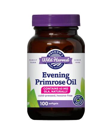 Oregon's Wild Harvest Non-GMO Evening Primrose Oil, Herbal Supplements, 100 softgels - Buy Online on GoSupps.com