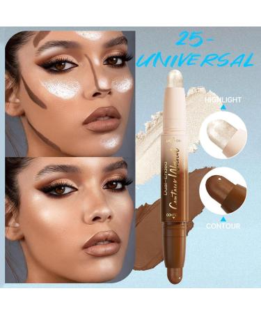 Highlighter Stick Double Sided Contour Stick 5G Luminizer Cream Concealer Waterproof Durable for All Day of Daily Life Universal - Buy Online on GoSupps.com