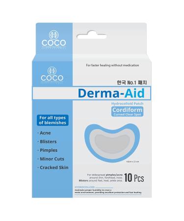 Acne Patches Pimples Zits Patch Blemish - Derma-Aid for Blemish Spot Face & Skin Care Facial Stickers (Cordiform)