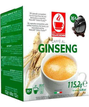 Bonini Dolce Gusto Compatible Ginseng Coffee Pods (Pack of 6 Total 96 pods) Ginseng 16 count (Pack of 6) - Buy Online on GoSupps.com