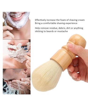 Men's Shaving Brush | Nylon Hair Beard Brush for Facial Foaming & Trimming - International Shipping Available - Buy Online on GoSupps.com