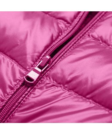 oelaio Puffer Vest for Women Sleeveless Zip Up Outerwear Plus Size Warm Puffer Shawl Slim Fit Lightweight Down with Pocket Hot Pink Medium - Buy Online on GoSupps.com