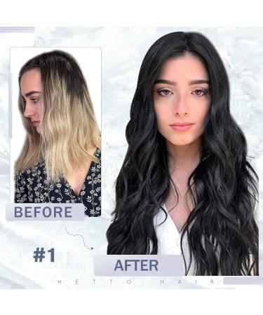 Buy Hetto Microring Extensions - Real Remy Hair in Black | 35cm 40g | International Shipping - Buy Online on GoSupps.com