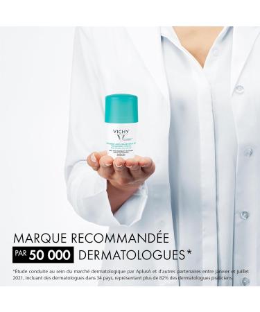 Vichy 48H Intensive Antiperspirant Treatment Roll-on Intense Perspiration Alcohol-Free Hypoallergenic For Sensitive Skin 50ml - Buy Online on GoSupps.com