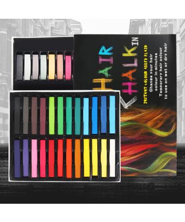 Hair Chalk for Girls - 24 vibrant Colors for Temporary Hair Color | Perfect for Parties Graduation & Holidays | Kids & Children's Day Gifts - Buy Online on GoSupps.com