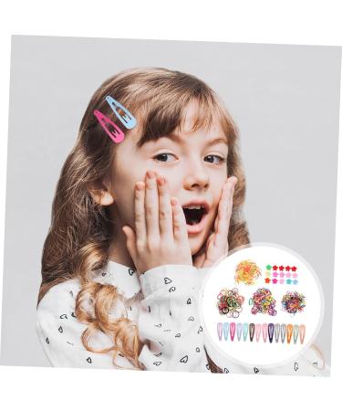 minkissy 5 Sets Children's Headgear Ponytail Holders Mini Hair Clamps Lovely Hair Rope Hair Clips Small Hairpins Small Hair Bangs Clips Kids Hair Accessory Kit Nylon Girl Baby Snap Clip - Buy Online on GoSupps.com
