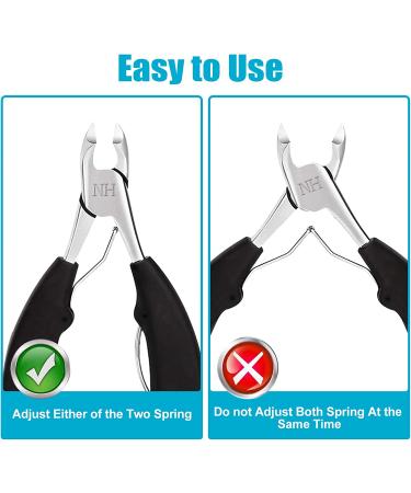 Professional Podiatrist Toenail Clippers for Thick & Ingrown Nails | Men & Seniors | Sharp Curved Blade Grooming Tool - Buy Online on GoSupps.com