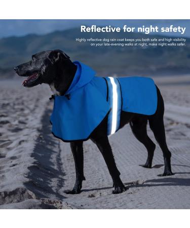 Buy Weesiber Waterproof Dog Rain Coat | Adjustable Pet Jacket & Hooded Poncho for Small to Large Dogs - M Blue - Buy Online on GoSupps.com