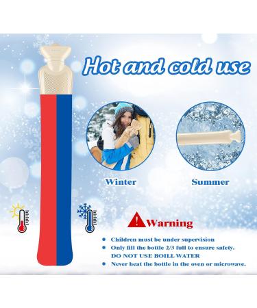 HomeWit 2L Large Hot Water Bottle with Soft Cover - Versatile Hose Heat Bottle for Waist Shoulder and Neck - Comfortable Champagne Color - Buy Online on GoSupps.com