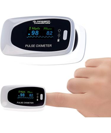 Buy Newgen Medicals High Accuracy Finger Pulse Oximeter | LCD Color Display Oxygen Measurement Device | Best Medical Oxygen Meter for Home & Travel - Buy Online on GoSupps.com