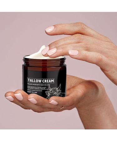  Generisch Organic beef tallow cream - 120g - Organic beef balm from grass-fed animals - Honey - Nourishing - Moisturizing for face and body - Buy Online on GoSupps.com