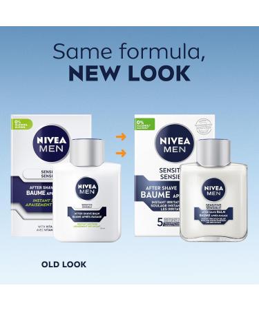 NIVEA MEN Sensitive Skin After Shave Balm After Shave for Men with Sensitive Skin No Drying Alcohol Aftershave Instantly Soothes & Protects Dermatologically-Tested Skin Care 2 x 200 mL - Buy Online on GoSupps.com