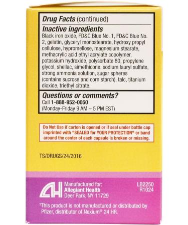 HealthA2Z Esomeprazole Magnesium | Acid Reducer | 20mg | Delayed-Released Capsules USP | 24 Hours | Treats Frequent Heartburn (42 Counts) - Buy Online on GoSupps.com