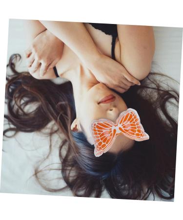 Healeved Ice Butterfly Eye Mask - Silk Gel Sleep Mask for Cooling and Comfort - Orange - Buy Online on GoSupps.com