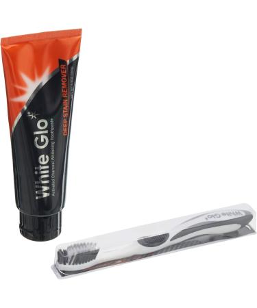 White Glo Charcoal Deep Stain Remover Toothpaste 100ml - International Shipping Available - Buy Online on GoSupps.com