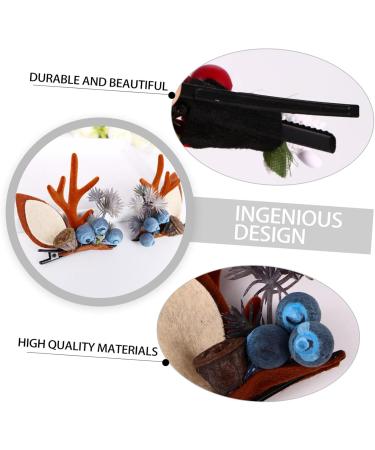 Didiseaon 6 Pairs Christmas Antler Hair Clip Christmas Hair Barrettes Christmas Party Hairpins Deer Antler Hair Pin Christmas Barrettes Antler Horn Hairpins Girl Child Metal The Photo - Buy Online on GoSupps.com