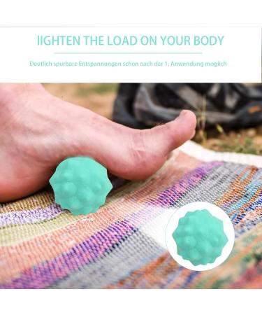 Cozlly Massage Balls Set - Spiked & Peanut Trigger Point Relief for Legs Feet & Hands | Fascia Ball for Plantar Fasciitis Pain Relief (Green) - Buy Online on GoSupps.com