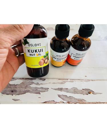 Pure Kukui Nut Oil - Cold Pressed for Skin & Hair | 4 oz | International Shipping - Buy Online on GoSupps.com