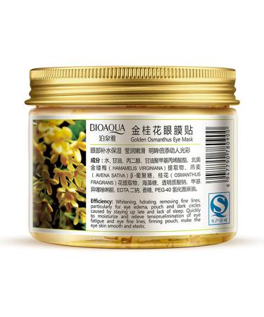 BIOAQUA Gold Osmanthus Lemon Eye Mask 80 Pcs - Collagen Gel Protein Nourishing for Women - Buy Online on GoSupps.com