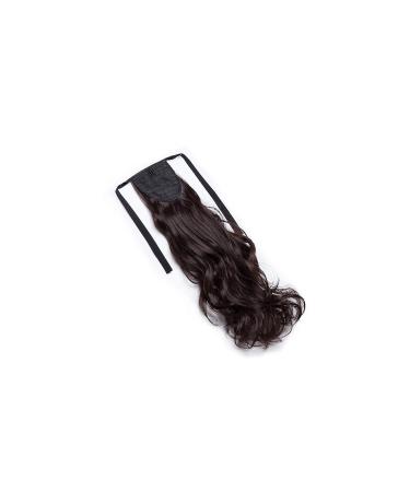 Buy Sego Dark Brown Wavy Ponytail Clip-In Extension - 18 (45cm) - 90g Real Hair Braid Hair Piece for International Shipping - Buy Online on GoSupps.com