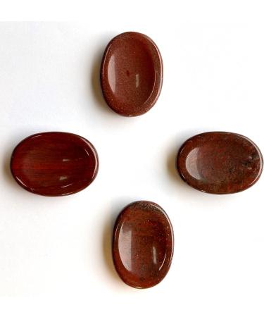 Red Jasper Healing Crystal Worry Thumb Stone for Grounding and Courage - Spiritual Stress Relief Gift - Buy Online on GoSupps.com