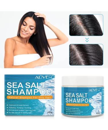 Sea Salt Shampoo Anti-Dandruff Shampoo Psoriasis Shampoo Sea Salt Hair Treatment Shampoo for Scalp Psoriasis Itchy Scalp and Dandruff 240ml - Buy Online on GoSupps.com