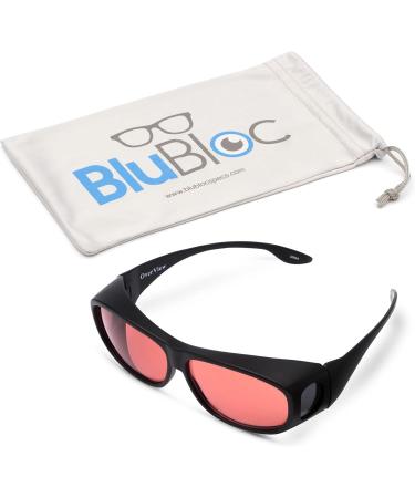 BluBloc Fit-Over FL-41 Blue Light Blocking Glasses | Unisex Adult | Relief for Migraine & Photophobia from Screens | International Shipping Available - Buy Online on GoSupps.com