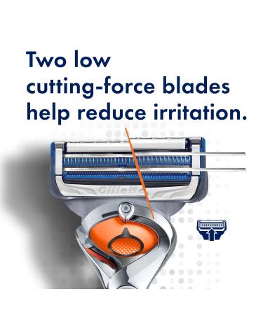 Gillette SkinGuard Men's Razor Flex Handle with 4 Blade Refills - Buy Online on GoSupps.com