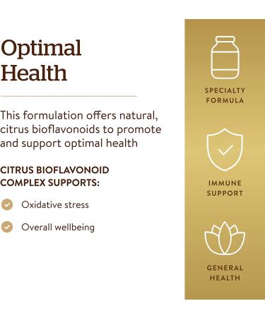 Solgar Citrus Bioflavonoid Complex 1000 mg - 100 Tablets for Immune Support & Antioxidant Boost - Buy Online on GoSupps.com
