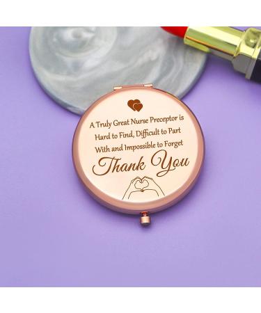 Rose Gold Compact Mirror for Nurse Preceptor Appreciation | Retirement & Christmas Gifts - Buy Online on GoSupps.com