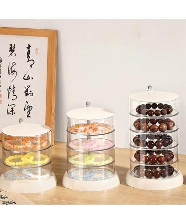 Makeup Sponge Holder 4 Layers Rotate Powder Puff Box Transparent Organizer Storage for Cosmetic Sponges Jewelry - Buy Online on GoSupps.com