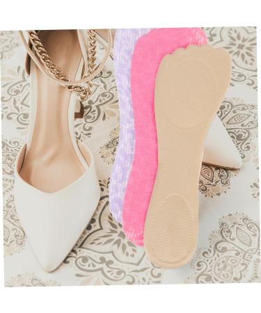 FRCOLOR 3 Pairs Flower Shaped Orthotic Insoles for High Heels - Invisible Cushion & Arch Support - Soft Cotton for Women's Sandals & Shoes - Buy Online on GoSupps.com