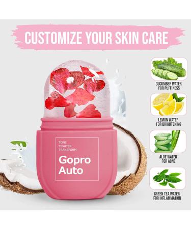 Cube Ice Roller for Face & Eyes - Tone, Tighten, & De-puff Skin - Cryotherapy for Enhanced Elasticity - Light Pink - Buy Online on GoSupps.com