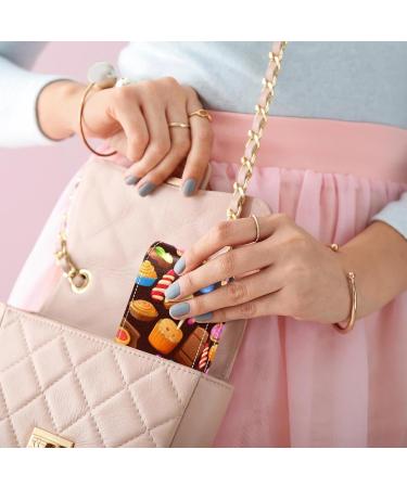 Travel Lipstick Organizer Case - Portable Makeup Bag with Mirror | Candy Chocolate Cupcake L132b7tlby - Shop Internationally - Buy Online on GoSupps.com