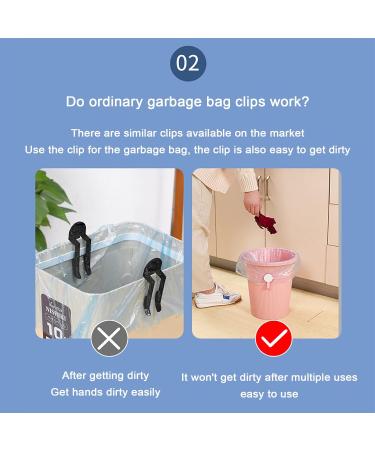 4pcs Magnetic Trash Bag Clips Adjustable Kitchen Garbage Rubber Band The Strong Magnetic Buckle Ensures The Trash Can Liner Stays in Place with All Types of Trash Cans and Garbage Bags - Buy Online on GoSupps.com
