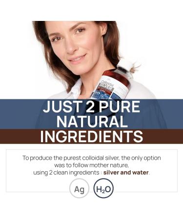 Colloidal Silver 50 PPM 500ml - Bio Active Hydrosol for Humans & Dogs - 100% Natural & Carbon Neutral - Buy Online on GoSupps.com