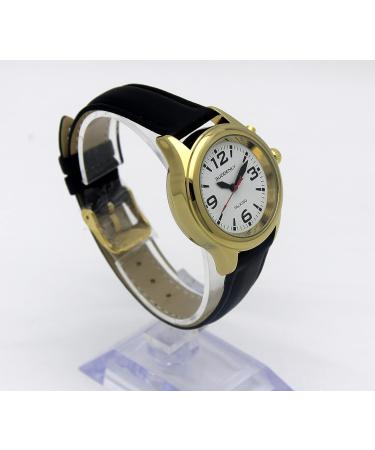 Talking Watch for Seniors | Unisex Men Women | Loud Sound Time-Day-Date Alarm Clock | Visually Impaired | Black Band - Buy Online on GoSupps.com