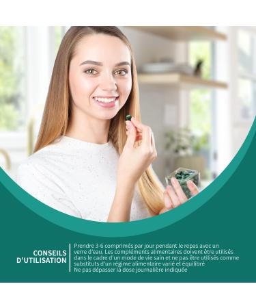 Spirulina BIO - 3000mg per day - 600 Tablets - Food Supplement Rich in Protein Antioxidants Iron and Phycocyanin - 100% Controlled Organic Agriculture - From Energy to Daily! - Buy Online on GoSupps.com